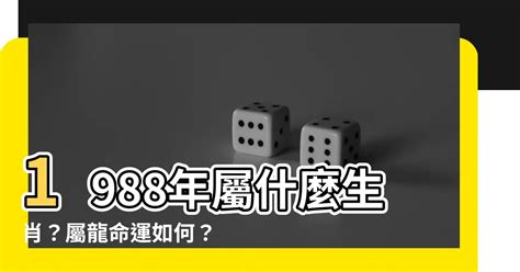 88年屬什麼|生肖查詢：1988年屬什麼生肖？